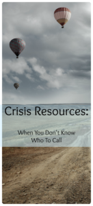 Crisis Resources Pin image