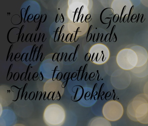 Sleep is a golden Chain