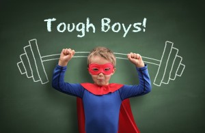 Weightlifting superhero boy concept for aspirations, achievement, exercising and fitness